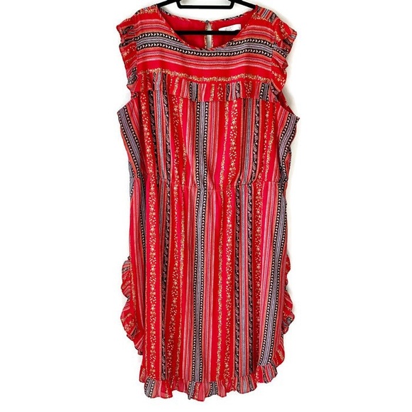 LOFT Dresses & Skirts - Loft Plus Sirena Ruffle Dress Sz 26